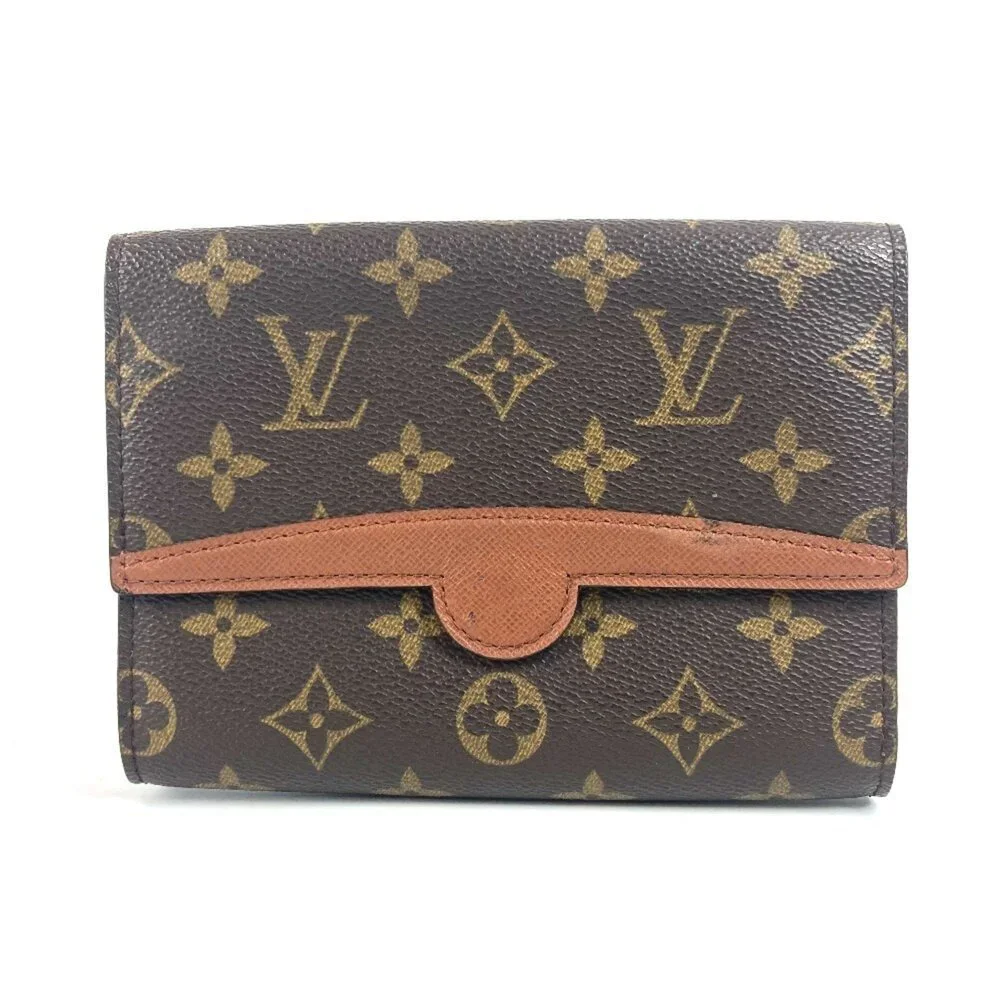 LOUIS VUITTON Brown Monogram Canvas Hobo Bag